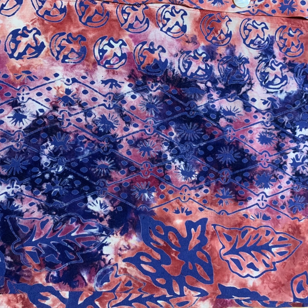 Multicolored Nomadic Traders Rayon Batik Shirt, S… - image 5